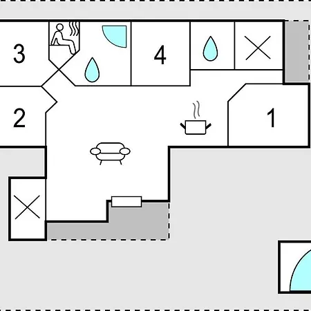 度假居 Lovely In With Sauna 哈泽斯莱乌